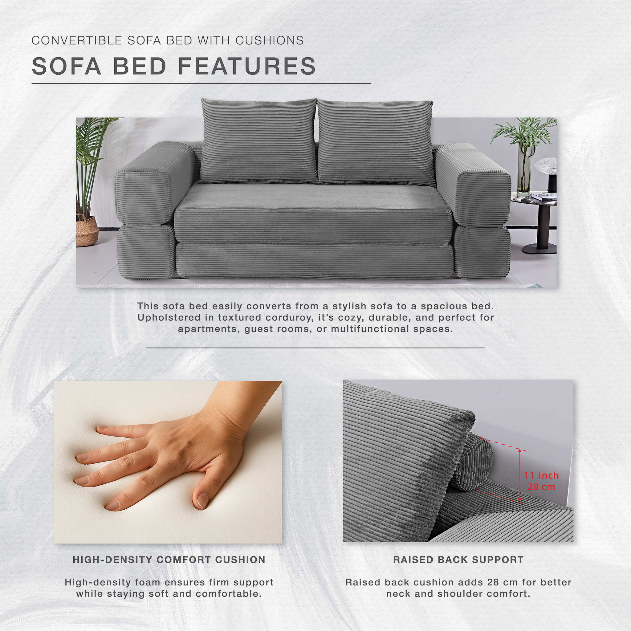 MODERN SLEEPER SOFA BED - NEW EXCLUSIVE DESIGN