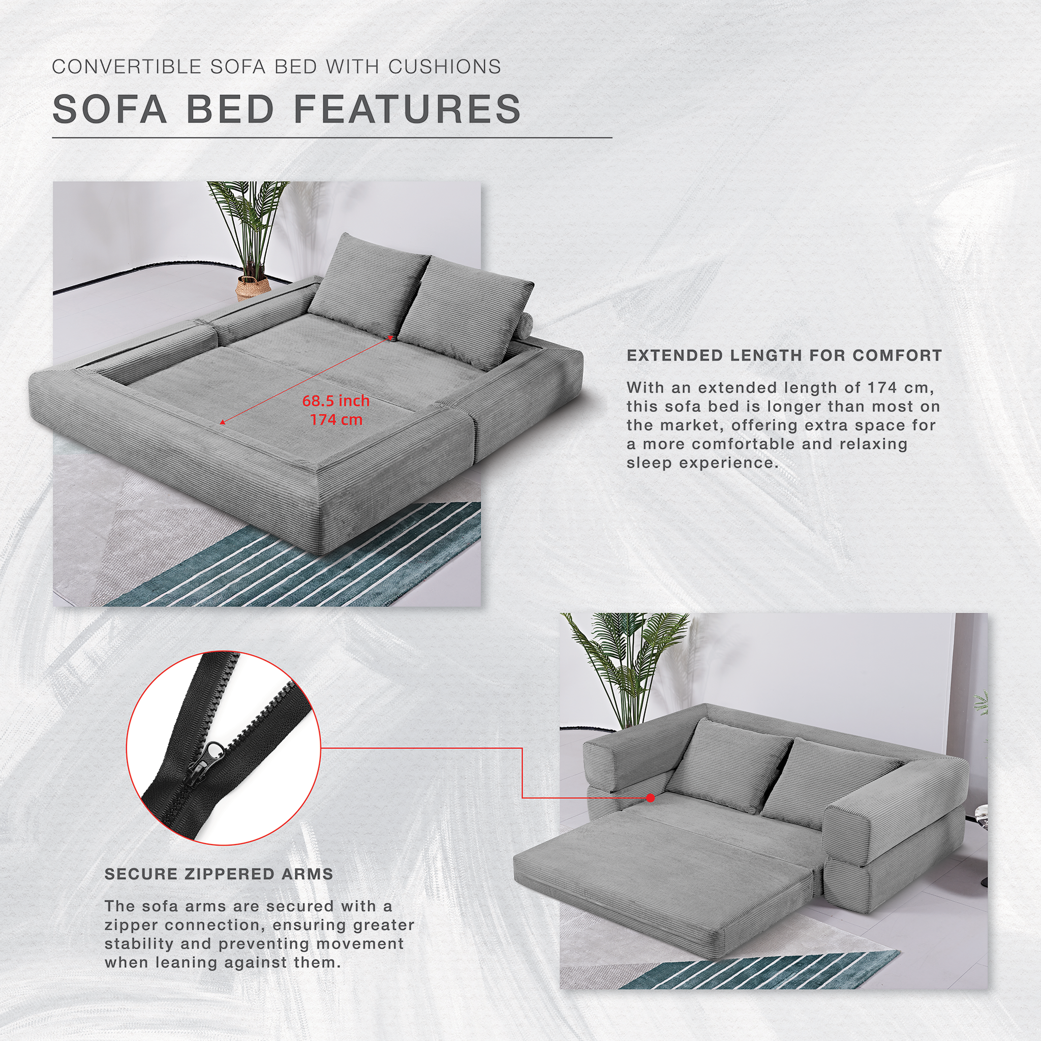 MODERN SLEEPER SOFA BED - NEW EXCLUSIVE DESIGN