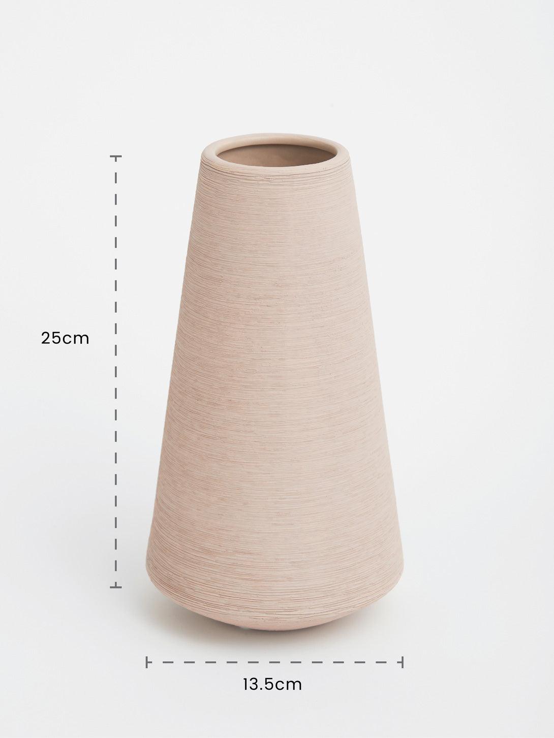 Matte Conic Shape Ceramic Vase Collection - LivingTaste CA