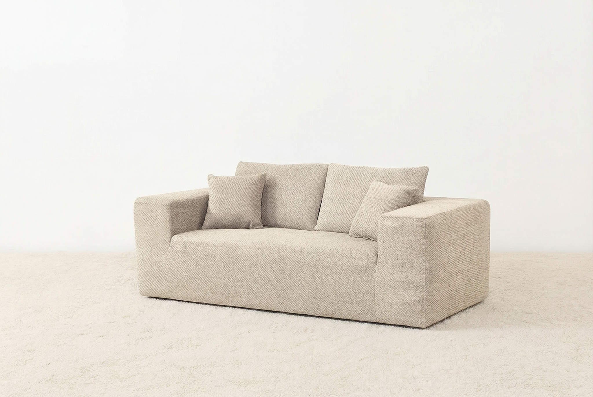Elegantflex Beige Sofa for 2 Loveseat | LivingTaste CA