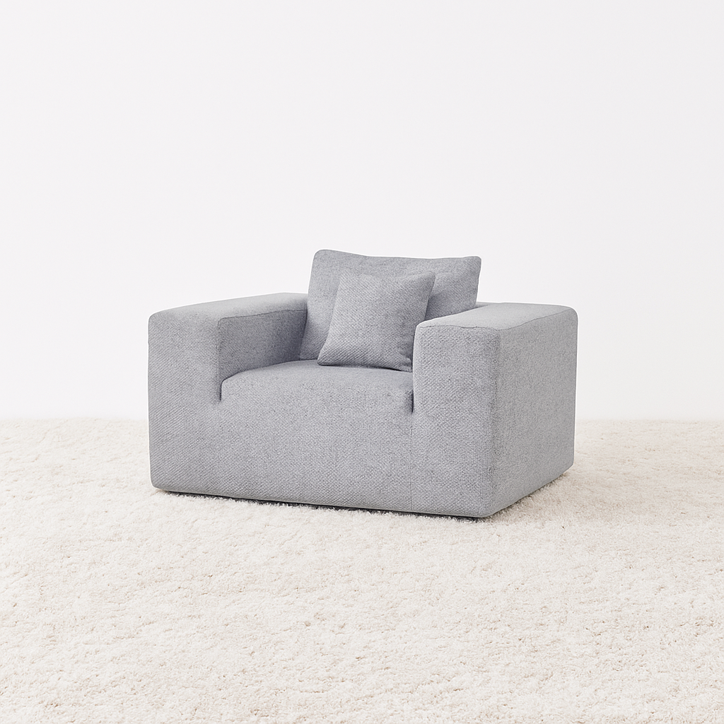 Elegant flex Grey Single-Seat Sofa