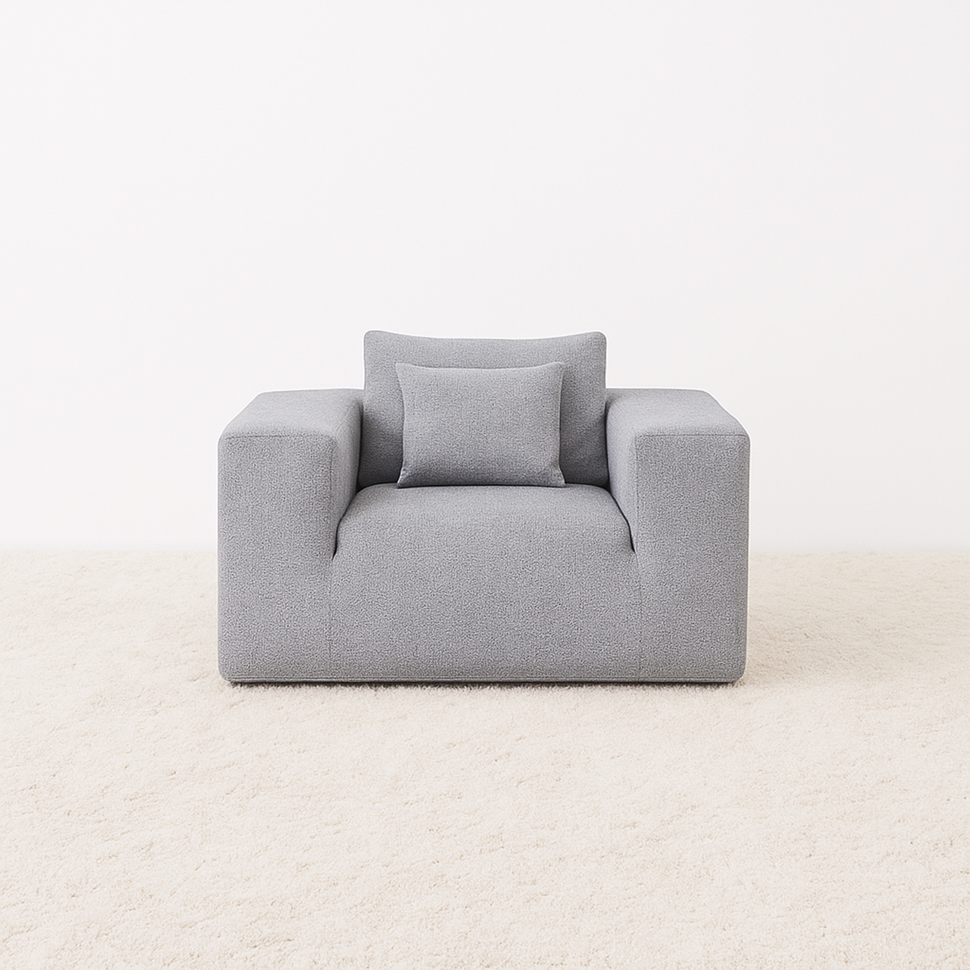 Elegant flex Grey Single-Seat Sofa