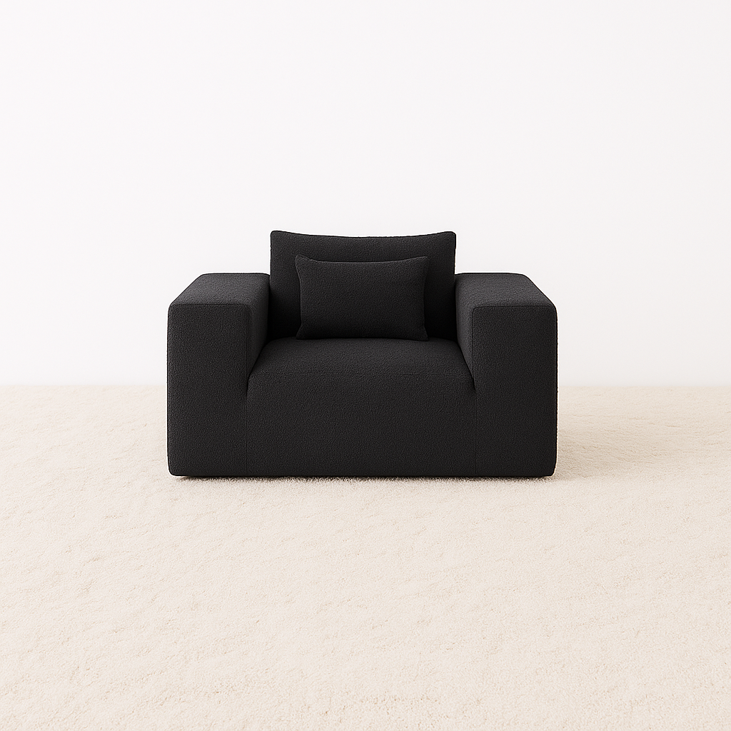 Elegant flex Black Single-Seat Sofa