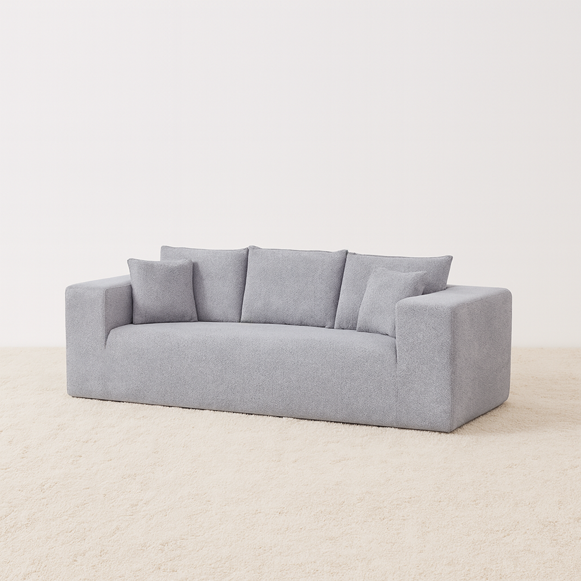 Elegant flex Grey Triple-Seat Sofa