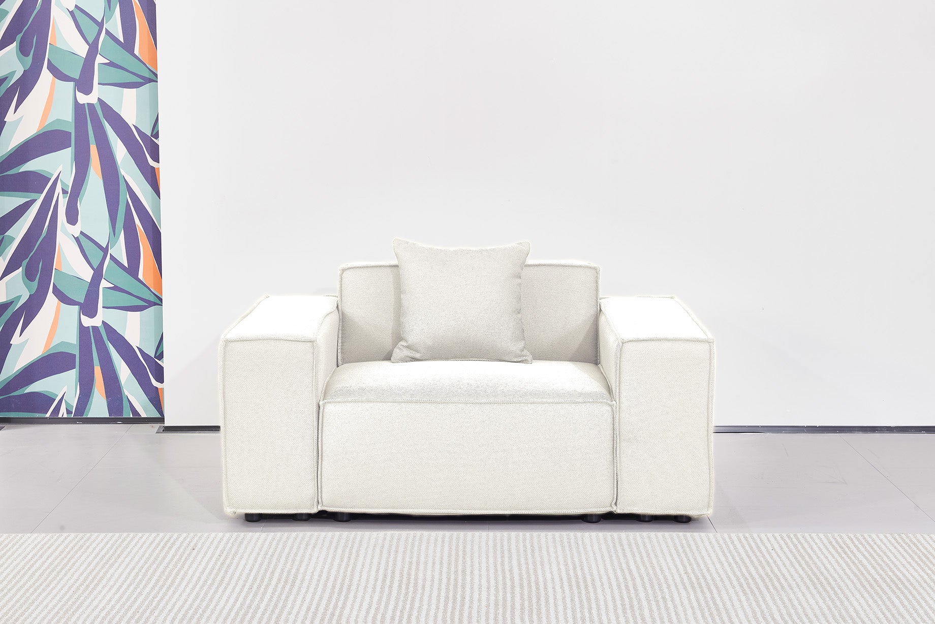 Versaluxe Sectional Single-Seat Sofa in Begie