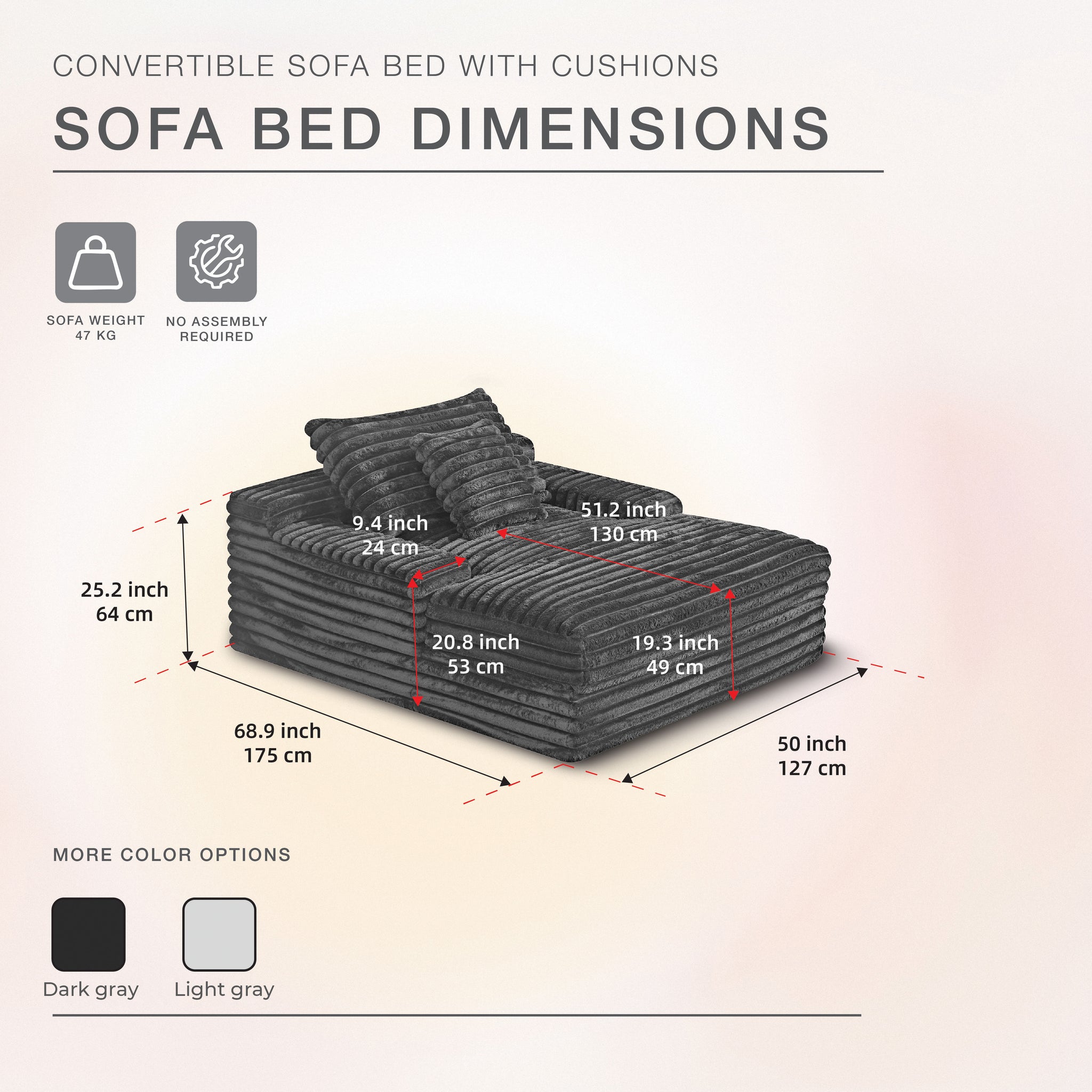 Modern Dark Grey Oversized Lounge Sofa – Relax & Chill