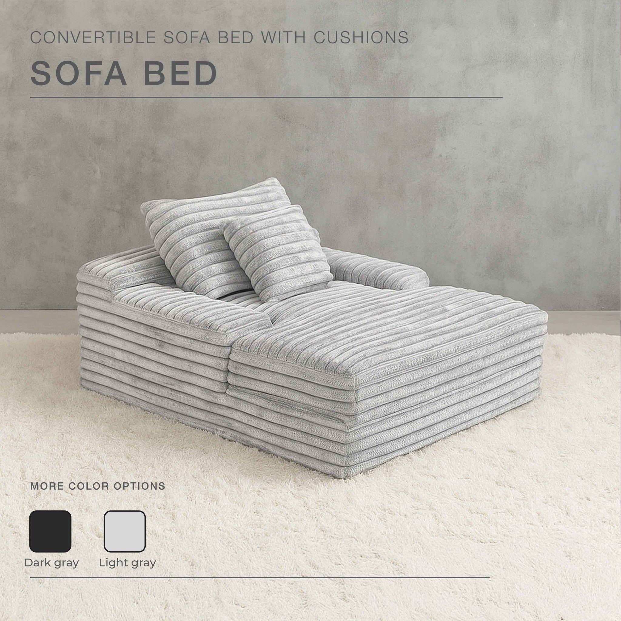 Modern Light Grey Oversized Lounge Sofa – Relax & Chill