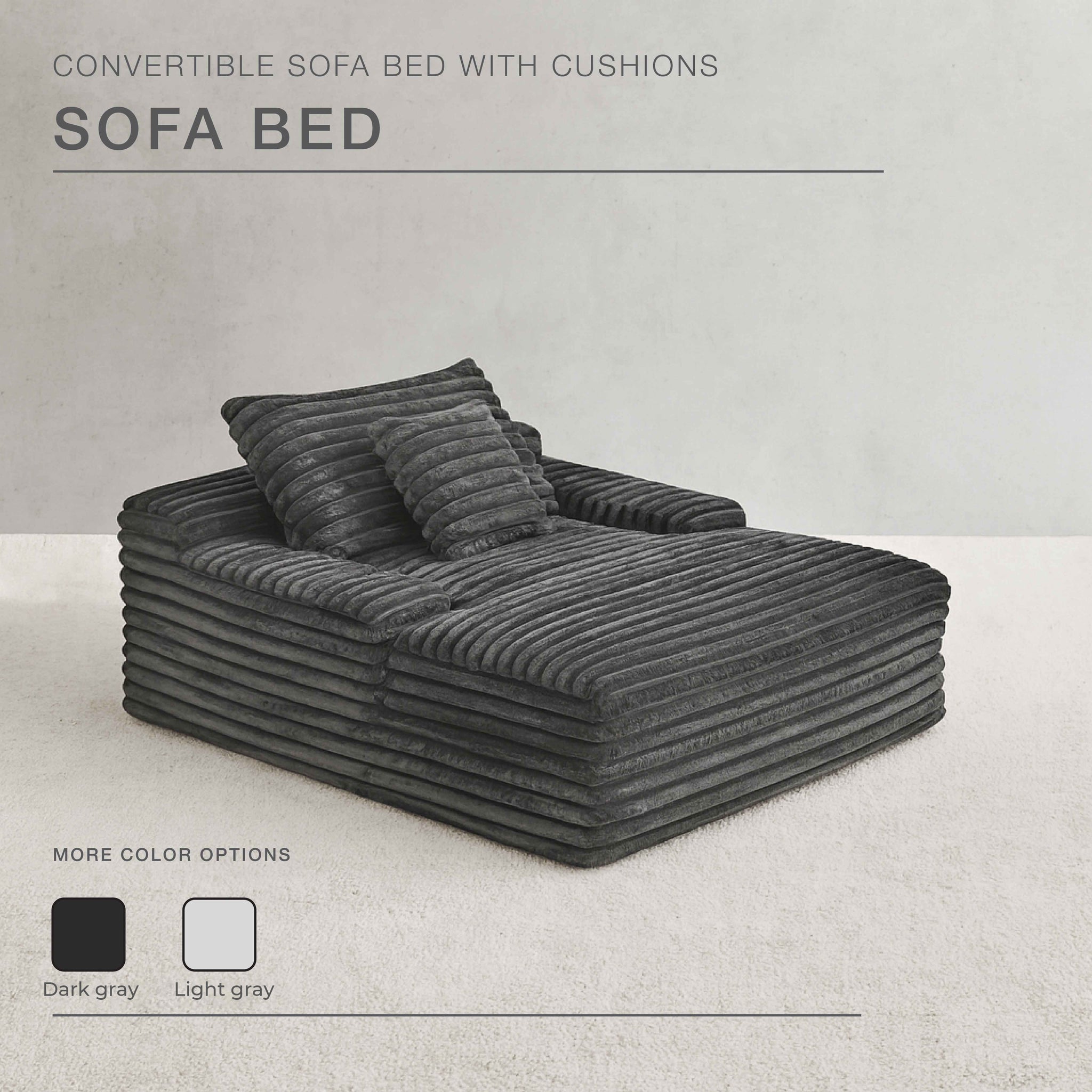 Modern Dark Grey Oversized Lounge Sofa – Relax & Chill