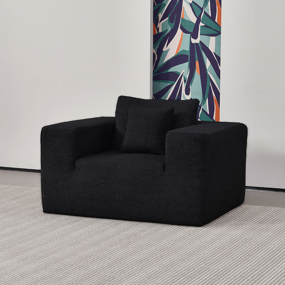 Elegant flex Black Single-Seat Sofa