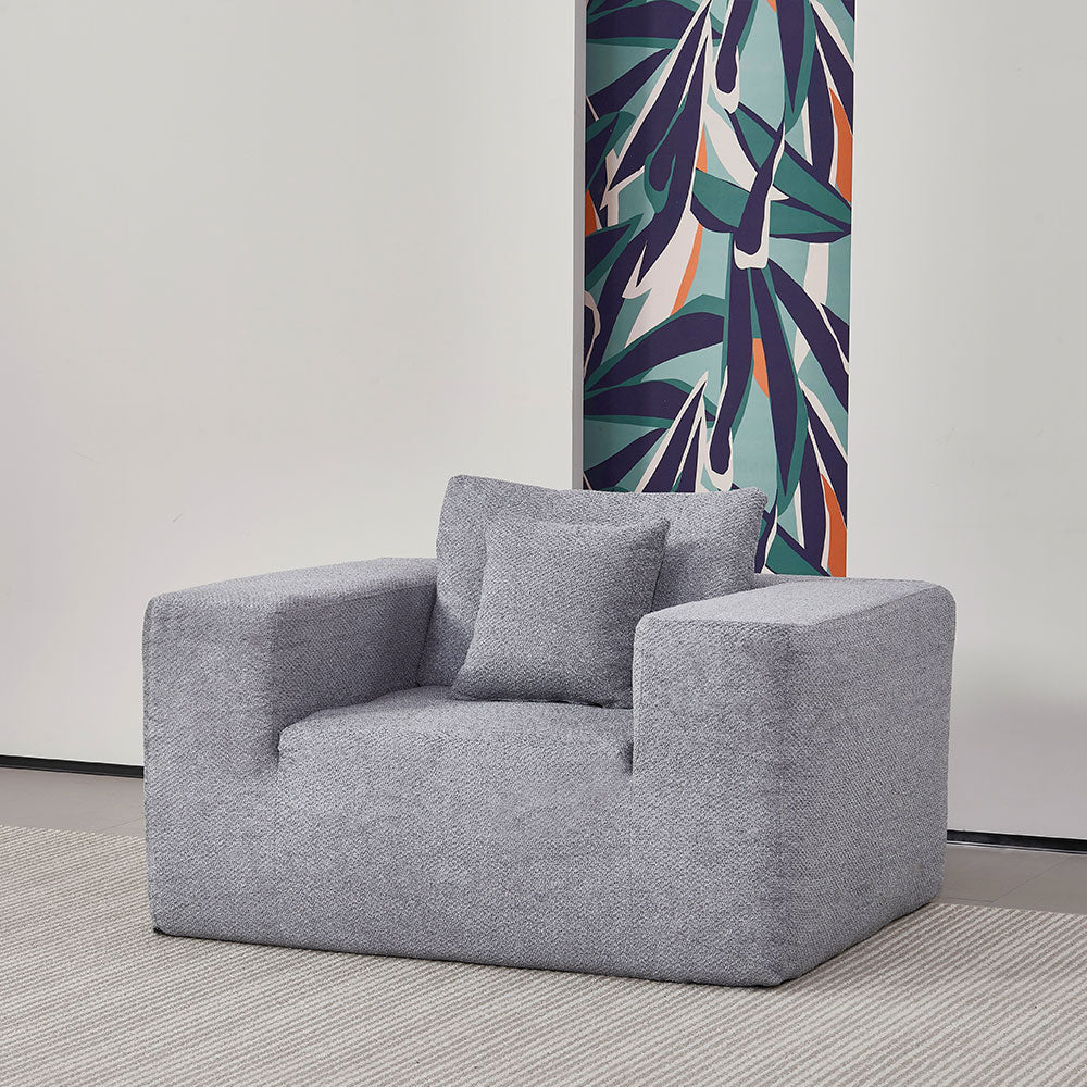 Elegant flex Grey Single-Seat Sofa