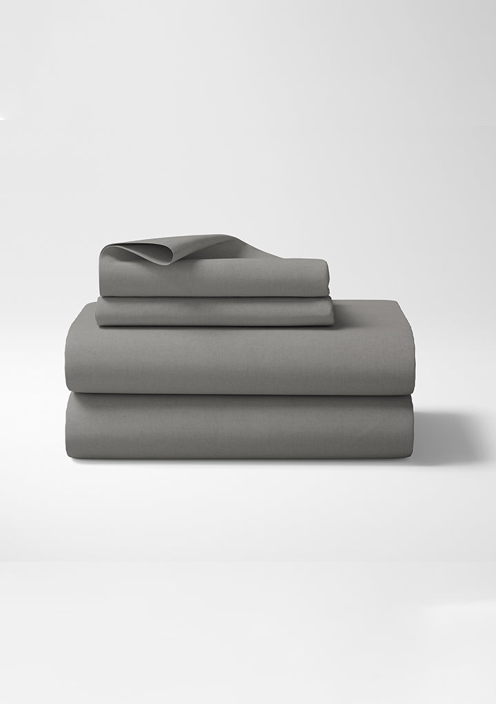 Microfiber Gray Bed Sheet 4-Piece Set - LivingTaste CA