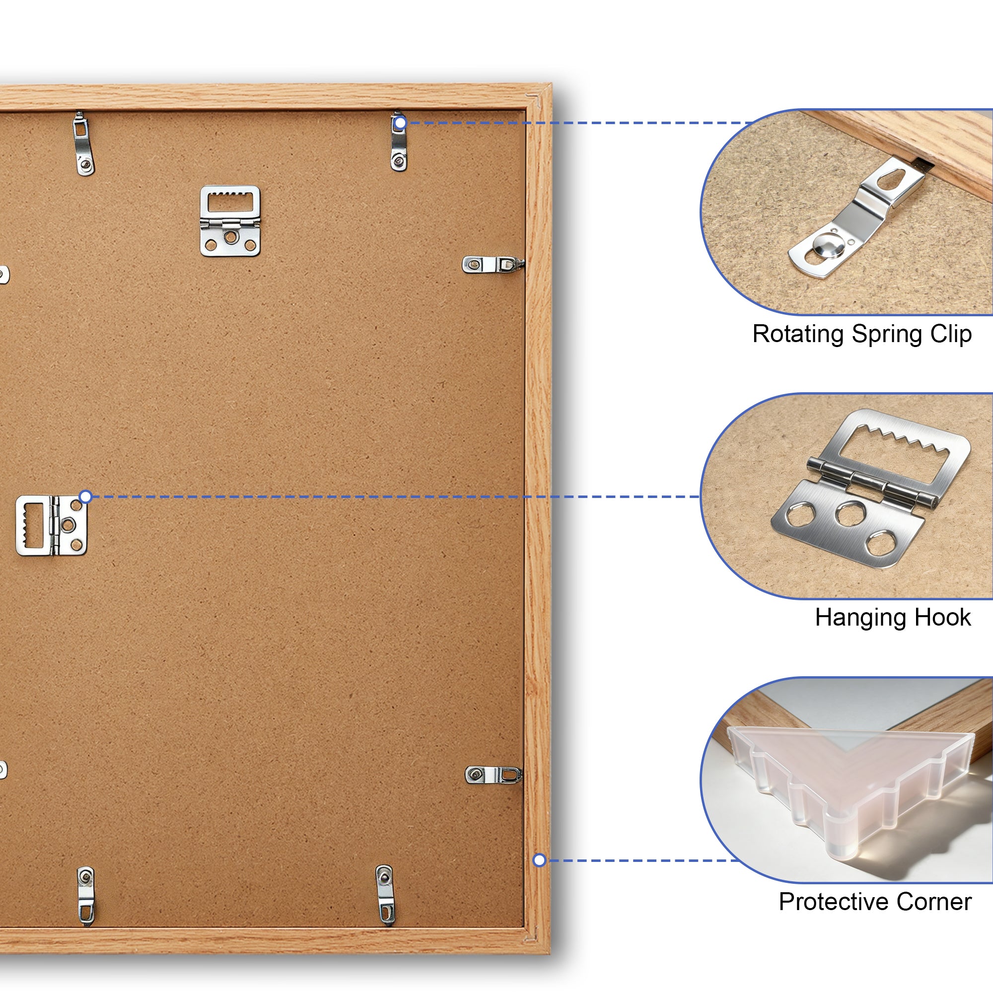 16x20 Solid Oak Wood Picture Frame | 41x51 cm – LivingTaste CA