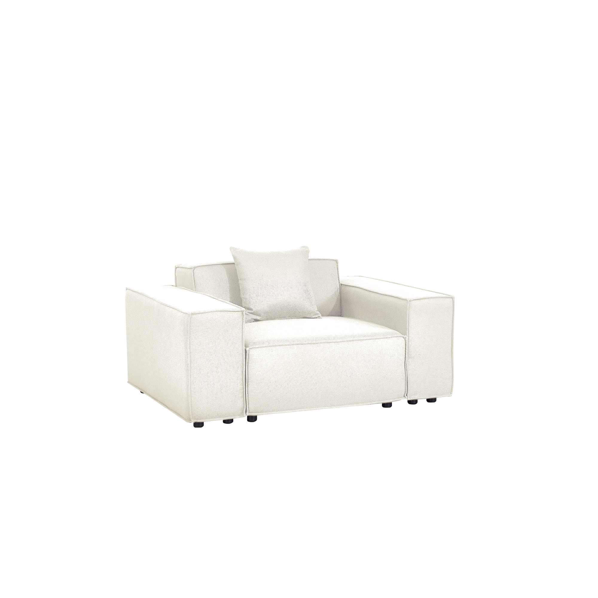 Versaluxe Sectional Single-Seat Sofa in Begie