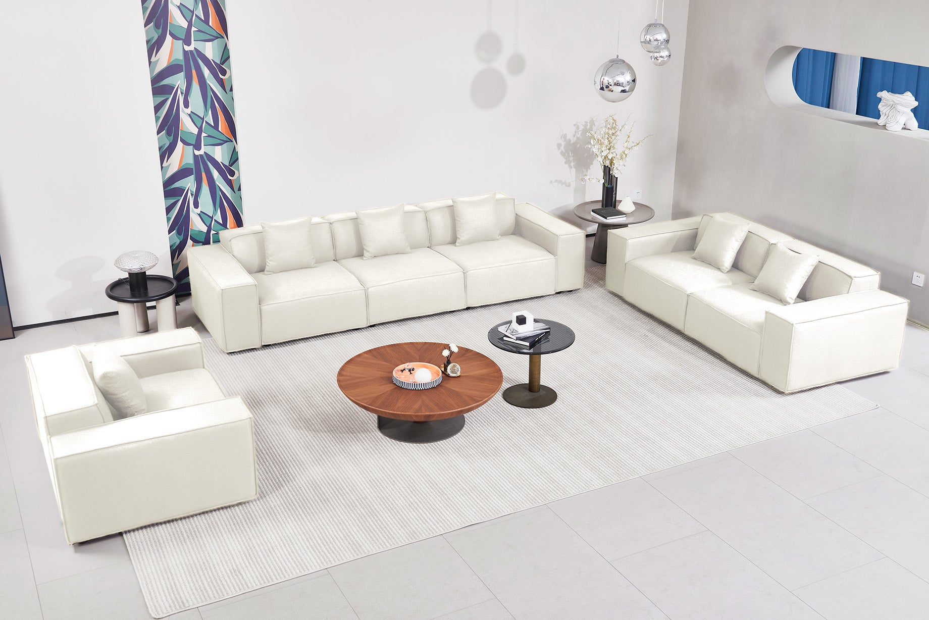 Versaluxe Sectional Single-Seat Sofa in Begie