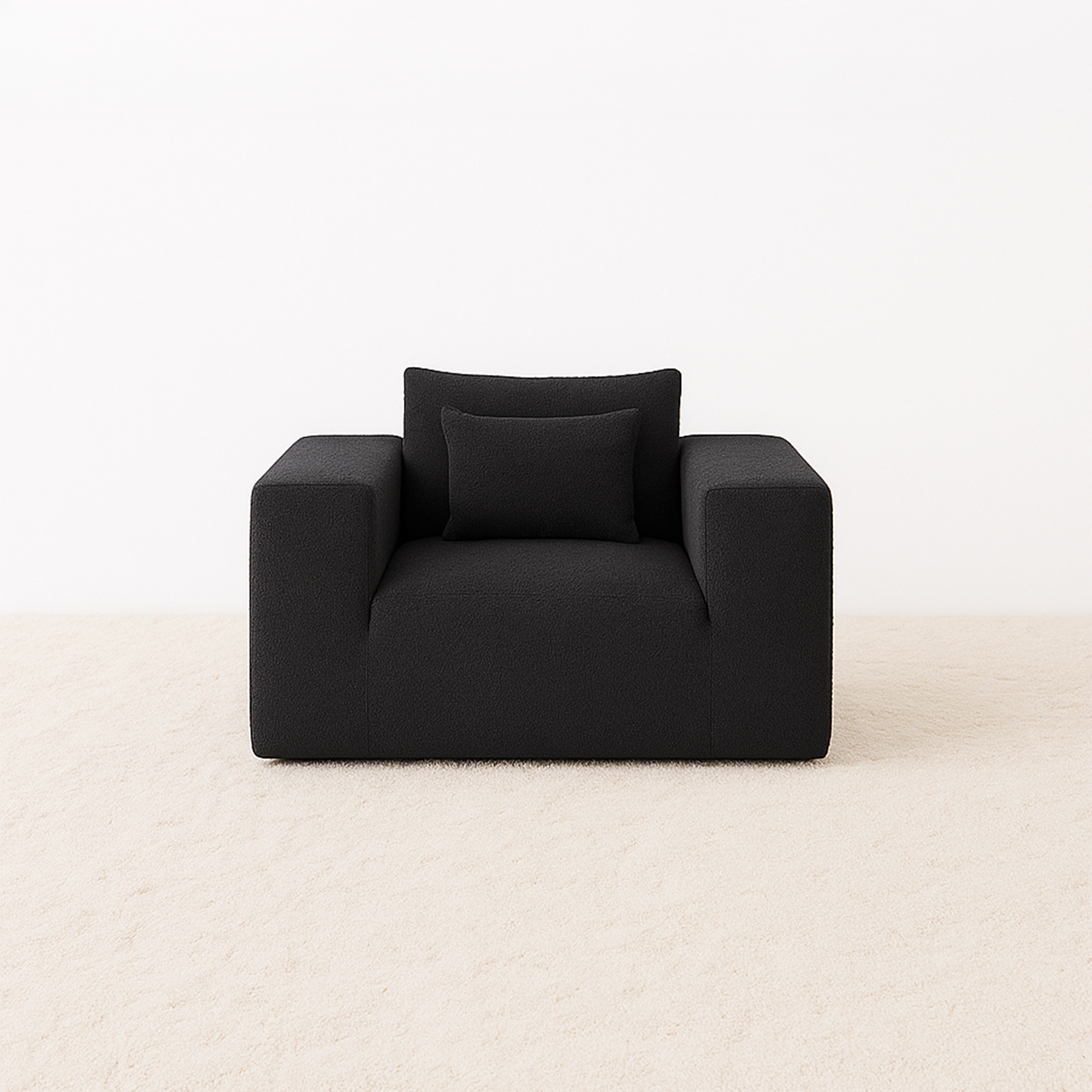 Elegant flex Black Single-Seat Sofa