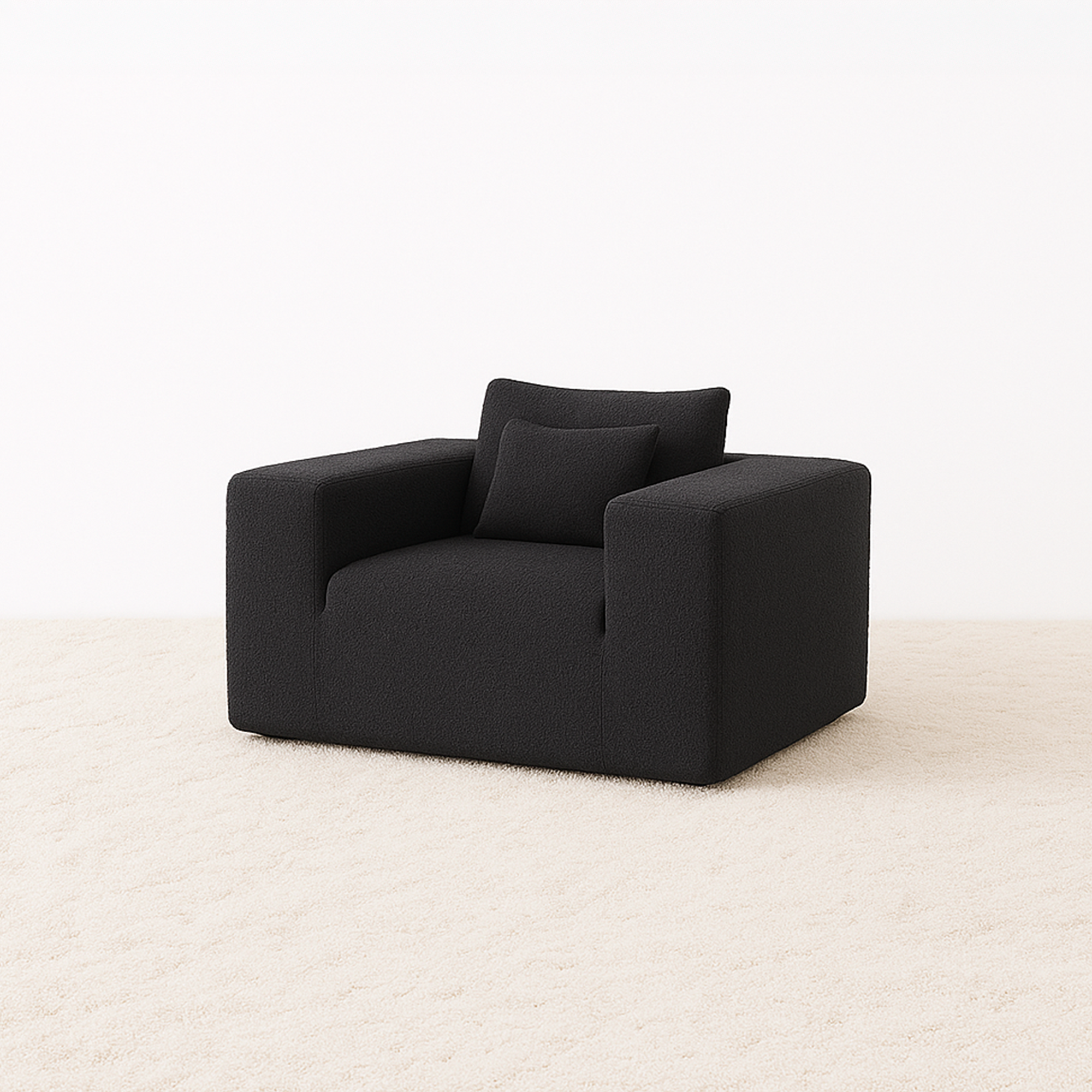 Elegant flex Black Single-Seat Sofa
