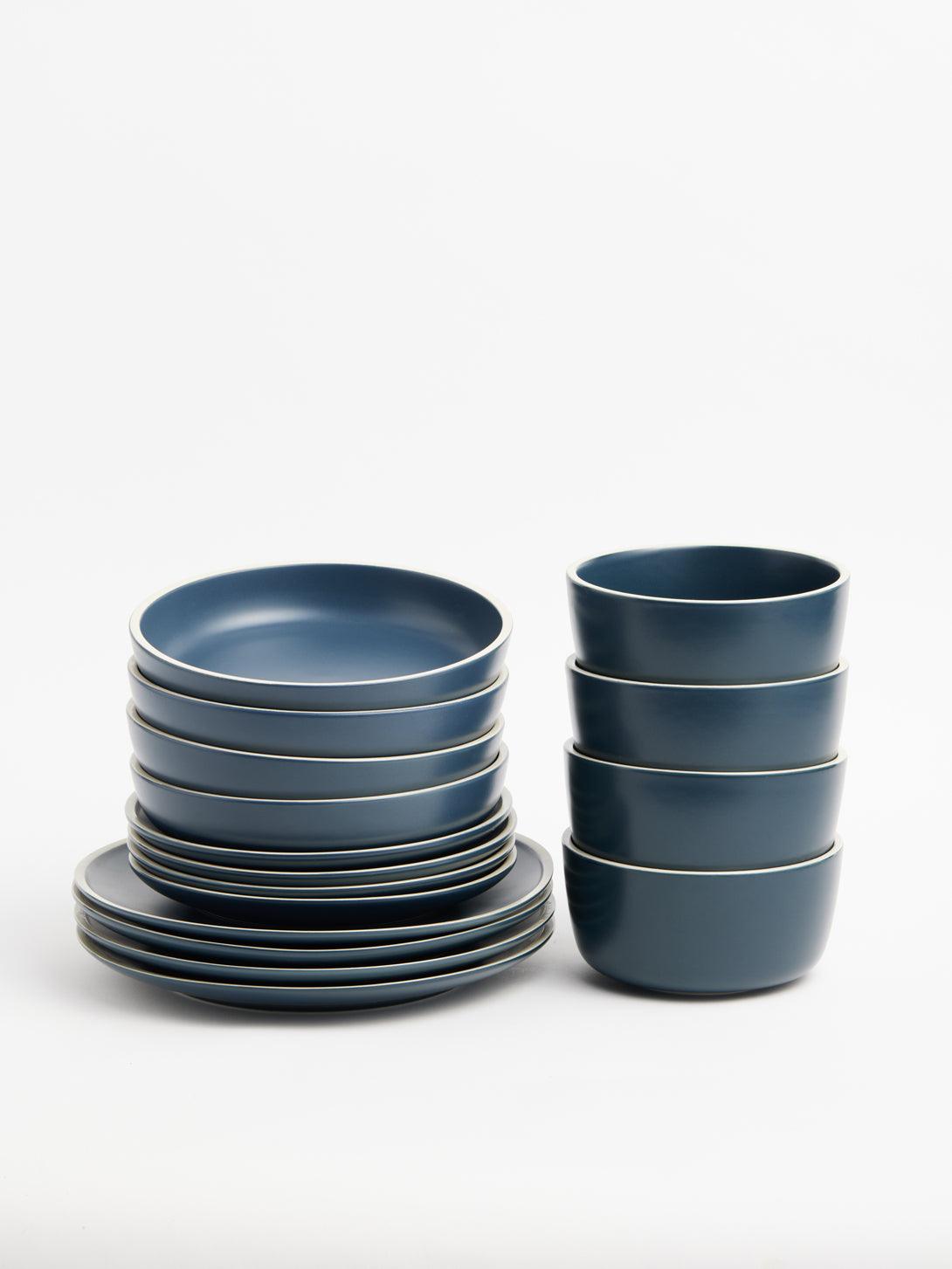 Morandi Ceramic Tableware-Blue - LivingTaste CA