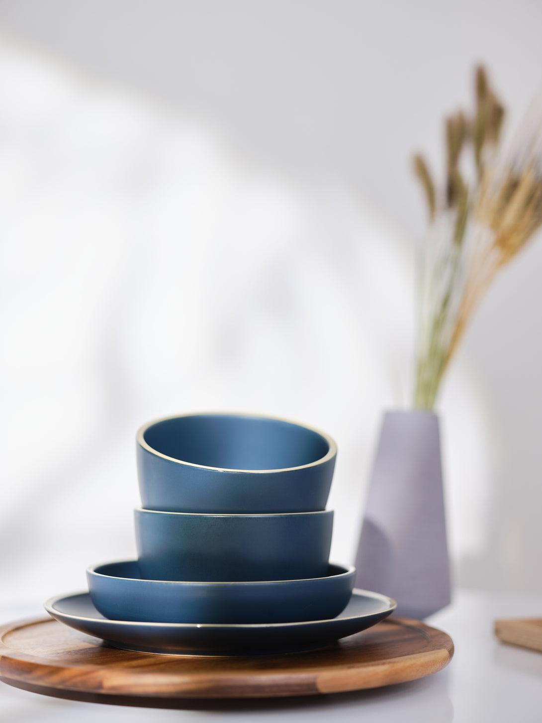 Morandi Ceramic Tableware-Blue - LivingTaste CA