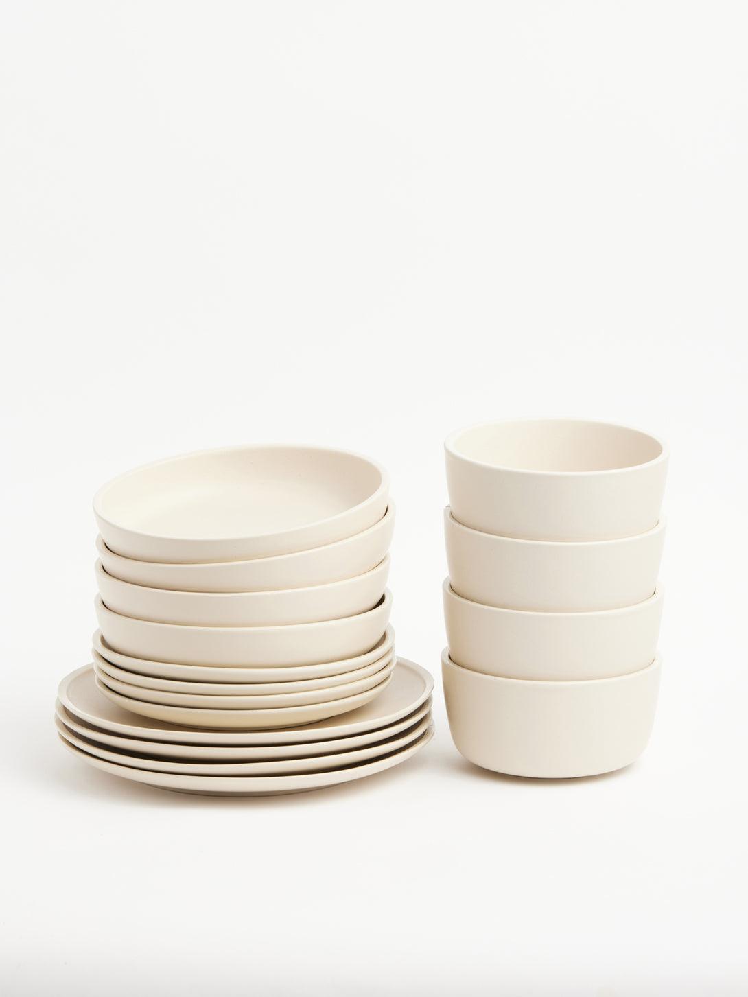 Morandi Ceramic Tableware-White - LivingTaste CA