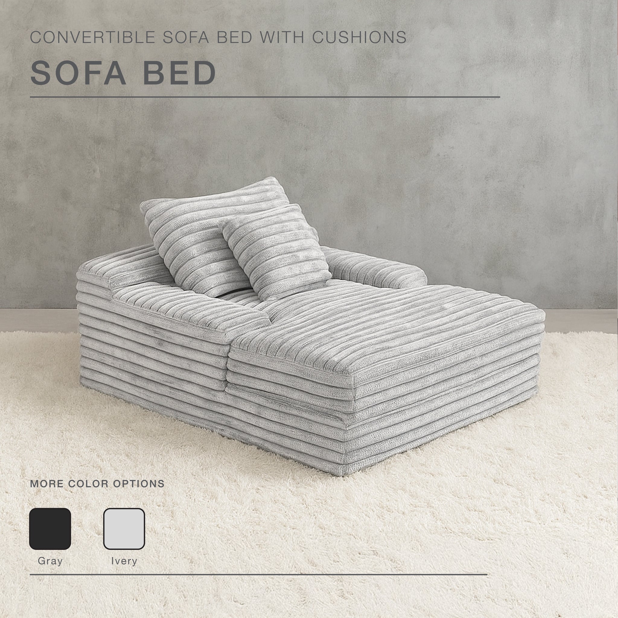 Modern Light Grey Oversized Lounge Sofa – Relax & Chill