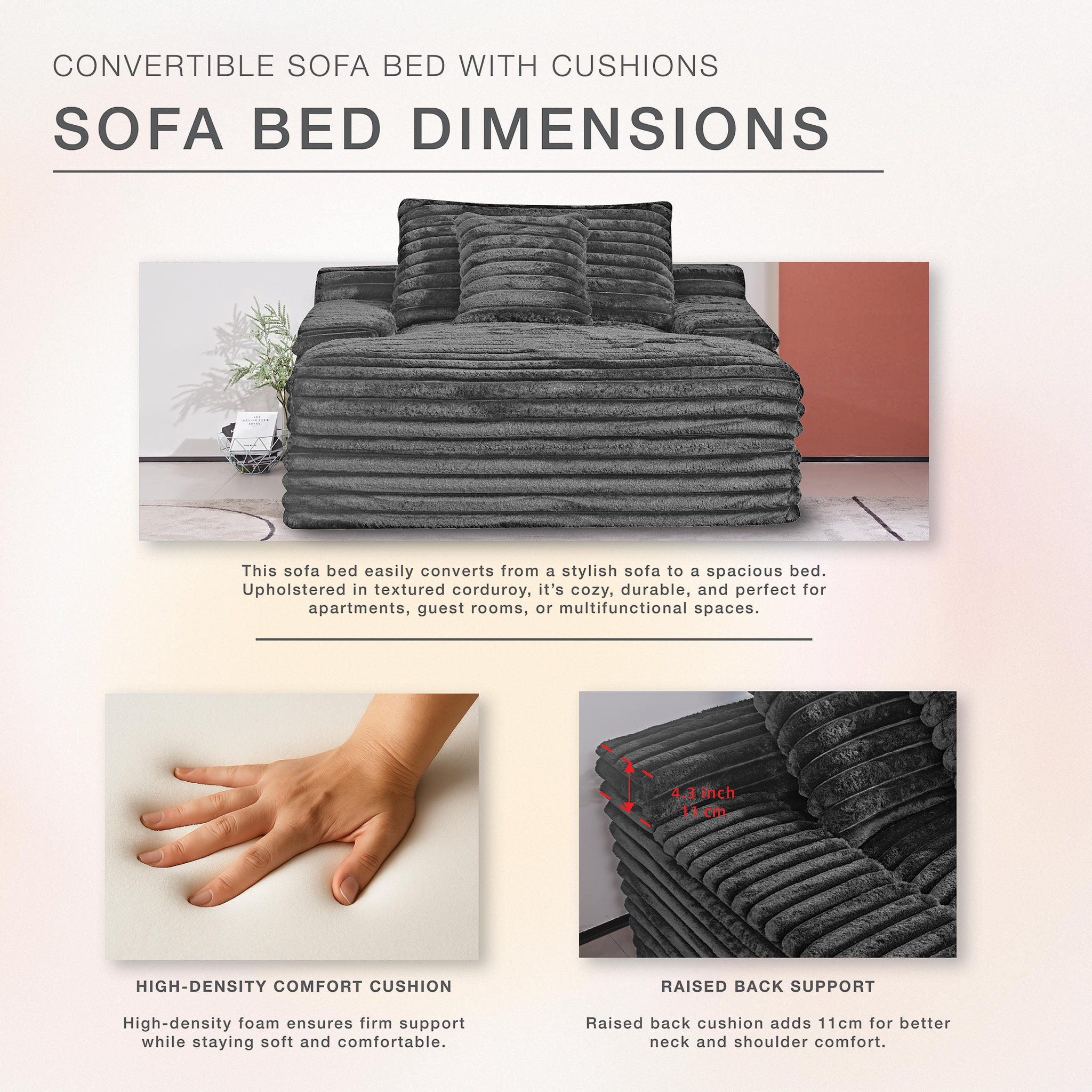 Modern Oversized Lounge Sofa - Relax & Chill