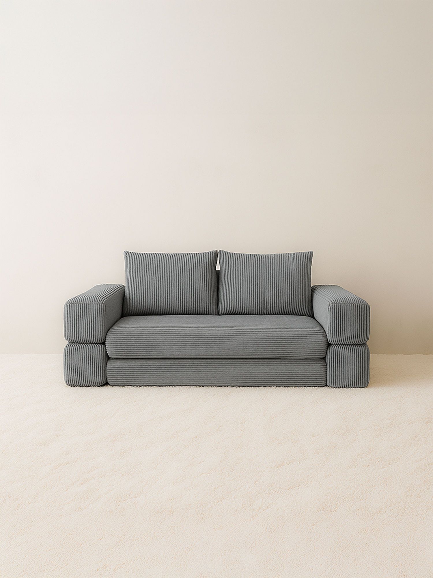 Modern Grey Sleeper Sofa Bed - NEW EXCLUSIVE DESIGN