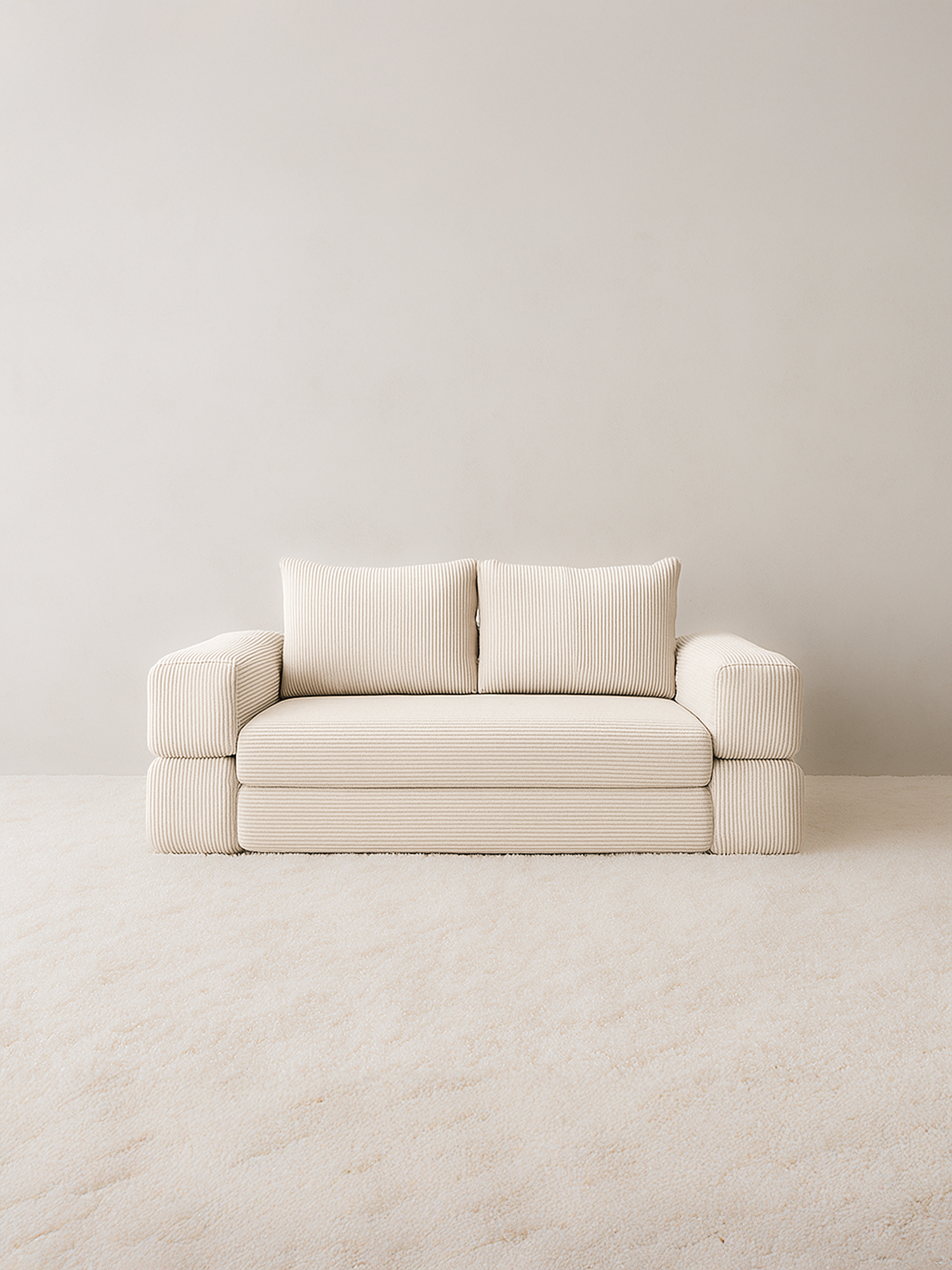 Modern Ivory Sleeper Sofa Bed - NEW EXCLUSIVE DESIGN