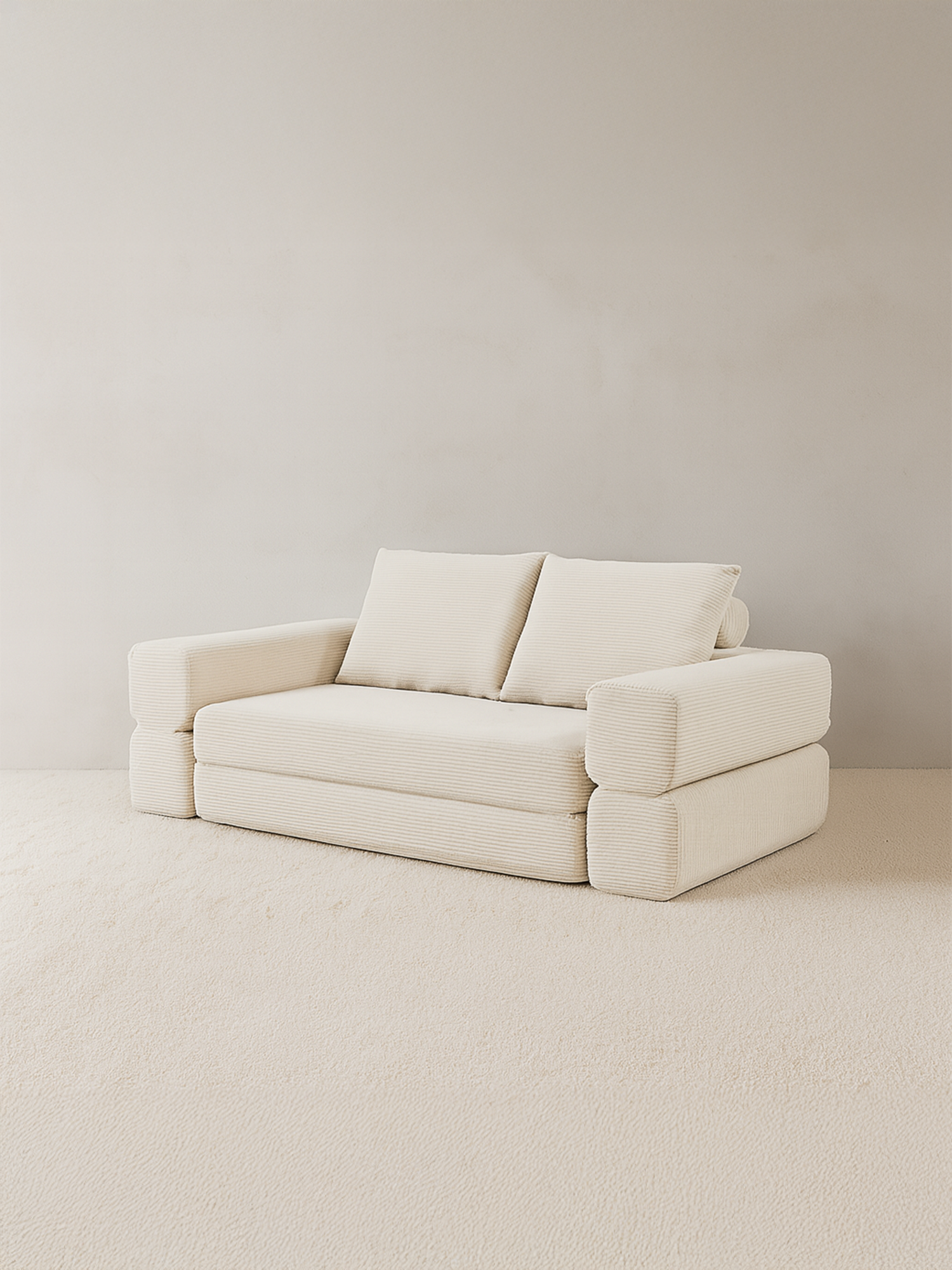 Modern Ivory Sleeper Sofa Bed - NEW EXCLUSIVE DESIGN